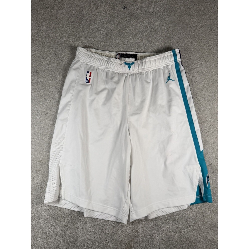 Jordan Nike Charlotte Hornets Authentic NBA Dri Fit ADV Game Shorts Size 42-XL *